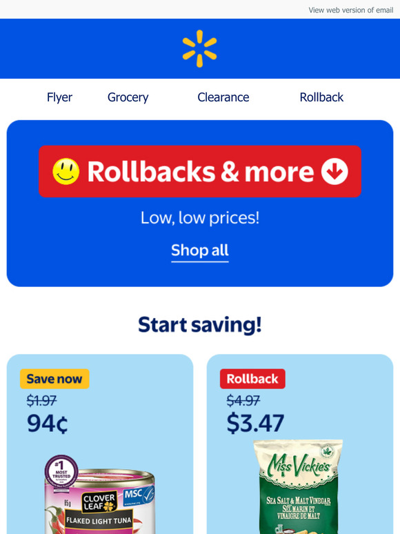 Rollbacks & more savings inside ⬇️