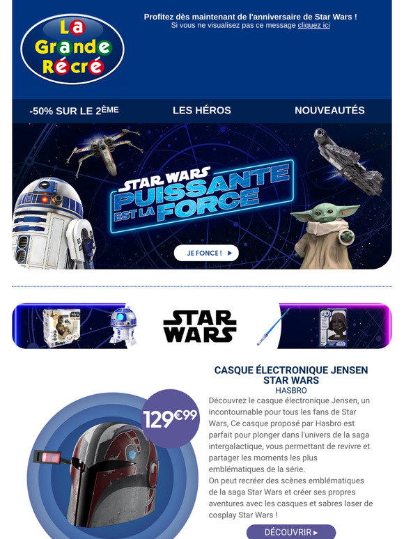 🌌 Profitez dès maintenant de l'anniversaire de Star Wars !