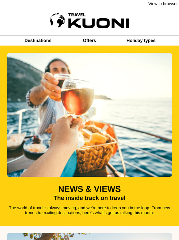 The top romantic getaways for 2025...