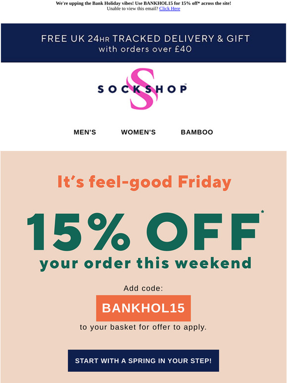 Feel good with 15% off ☺️