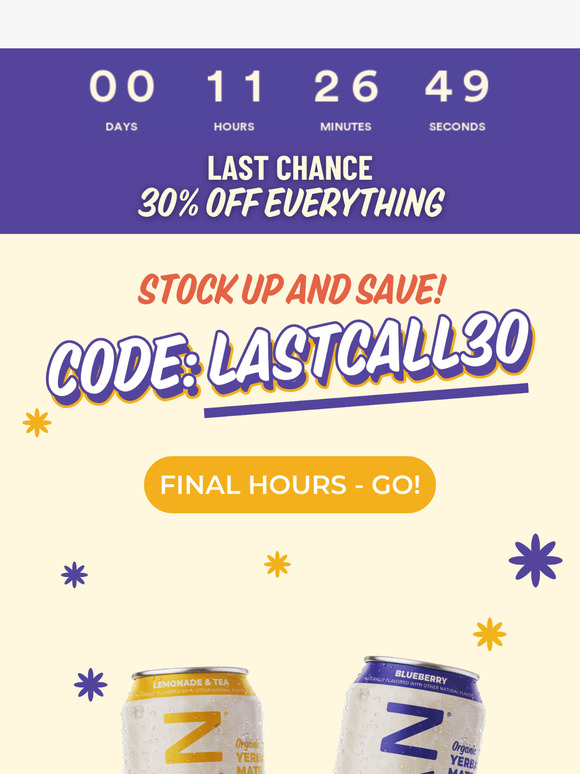 Last Chance: Don't Miss Our Happiest Hour Sale!