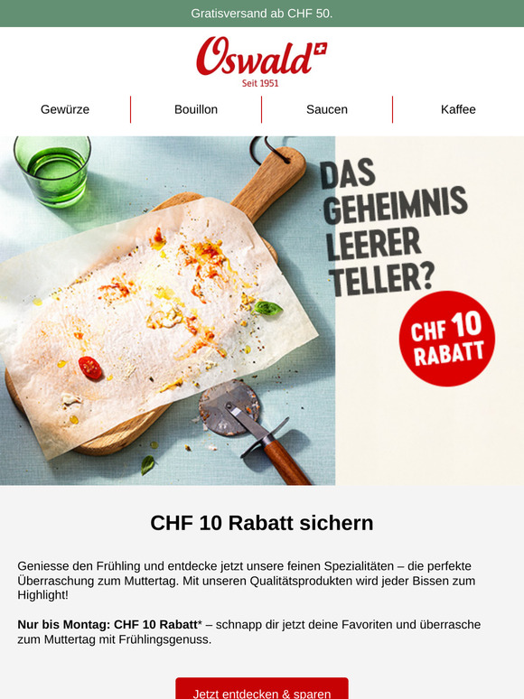 Spare jetzt mit CHF 10 Rabatt!