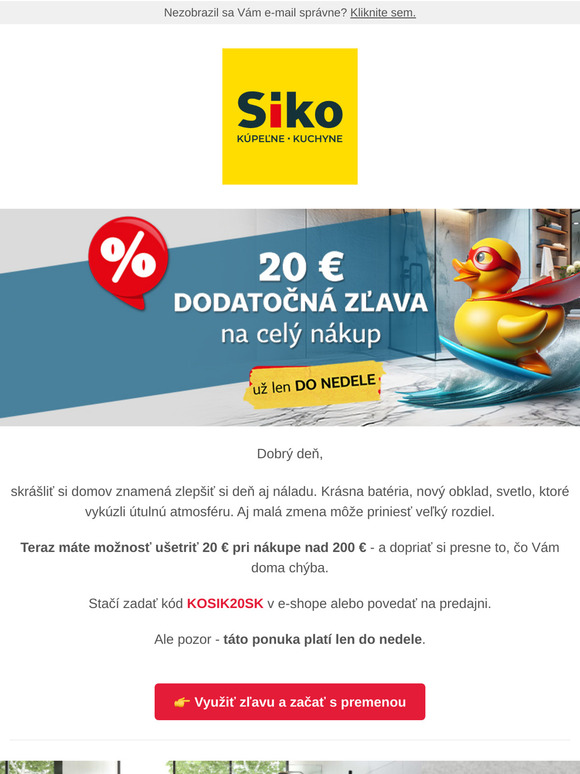 20 €, ktoré Vám doma urobia radosť - ale len do nedele