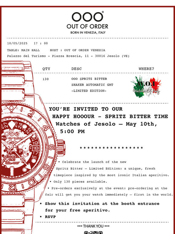 🍹 Happy HOOOUR – Discover the new Spritz Bitter GMT!