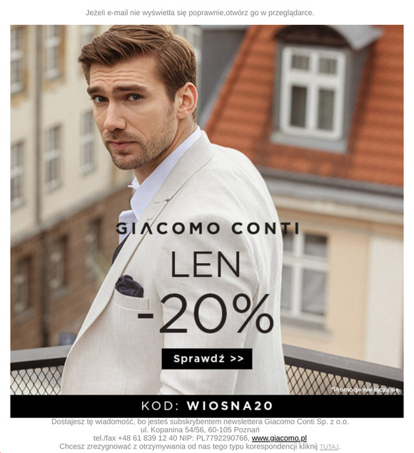 Majowe promocje >> Kolekcja Lniana -20% 🌞