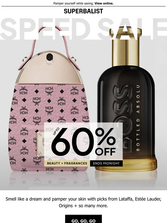 UP TO 60% OFF all your beauty needs | SPEED SALE