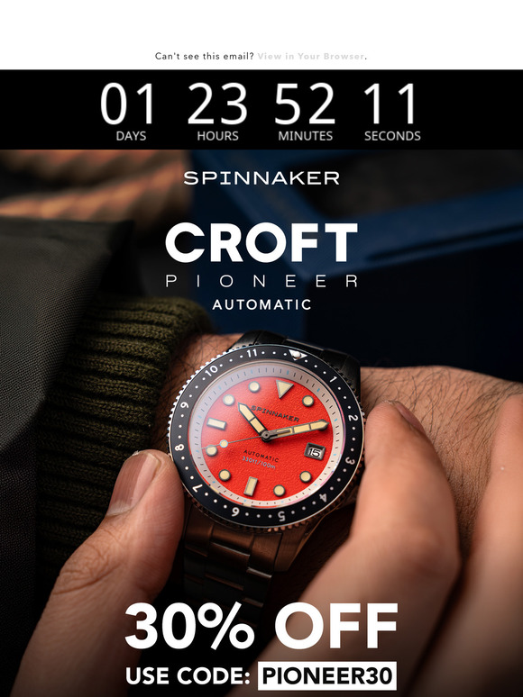 ⚡ 48 Hours Only: 30% Off Croft Pioneer Automatic