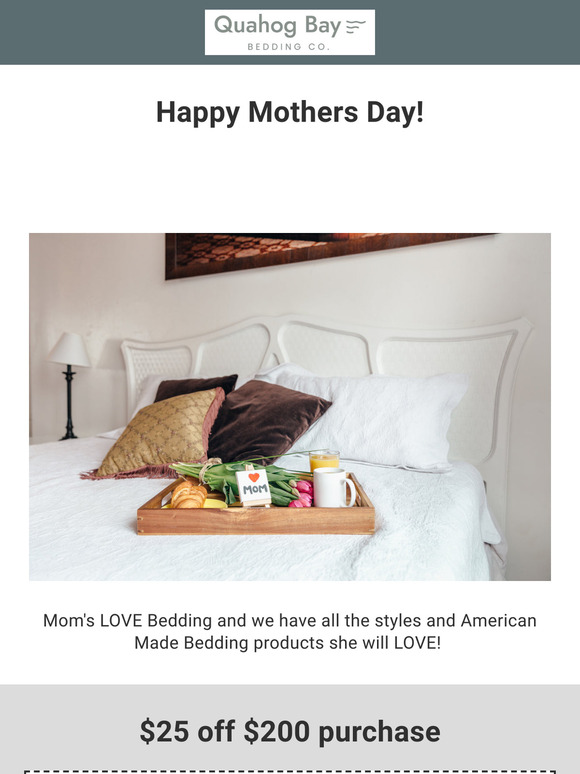 🌸 Happy Mother's Day! Moms LOVE Bedding! 🌸