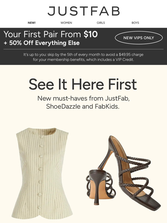 Shop $10 Shoes + 50% Off New Arrivals! ❤️