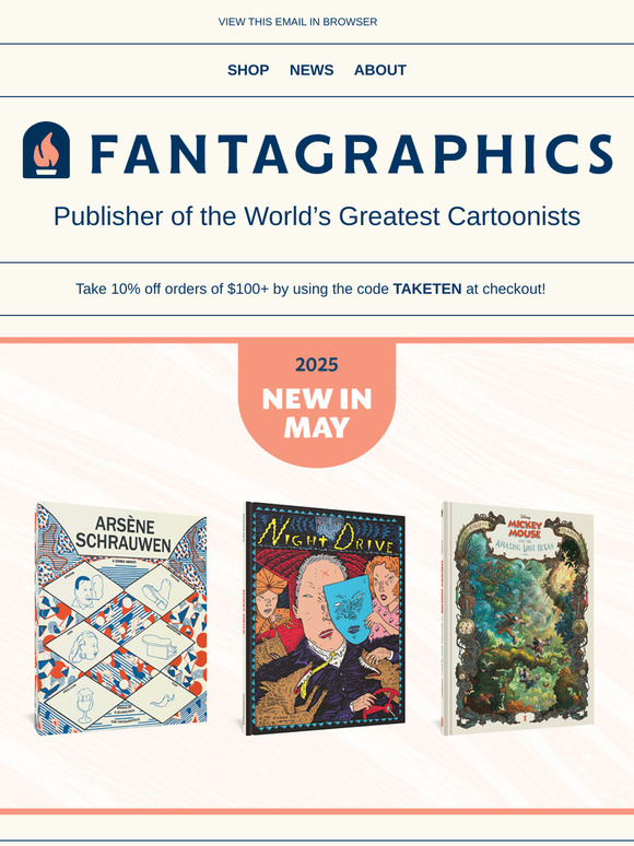 Fantagraphics May Newsletter