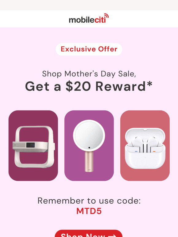 Get Gifting and Receive a $20 Reward Off Your Next Order