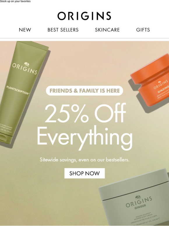 25% off starts now. Run, don’t walk. 🏃