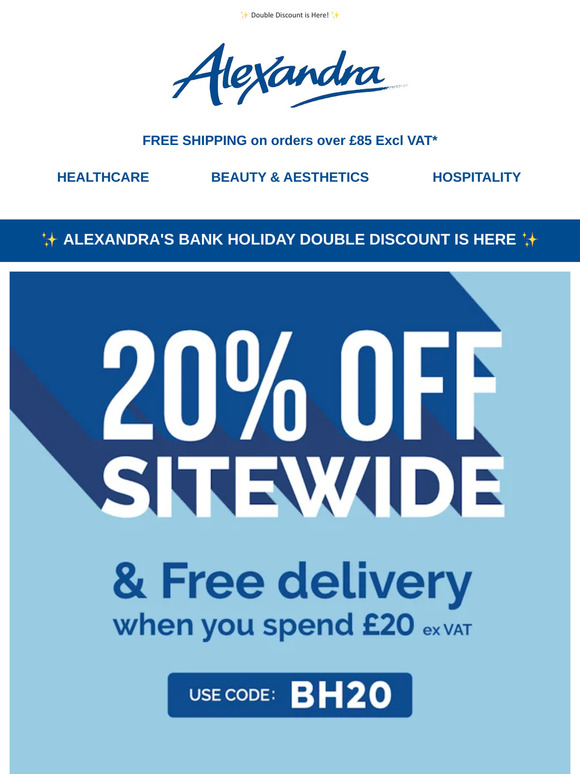 20% Off Sitewide + FREE Delivery 🥳 - Limited Time Only!