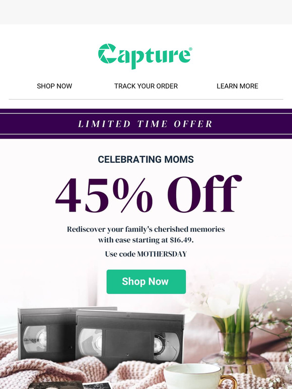 Celebrating Moms - Special 45% Off deal awaits! 🌸