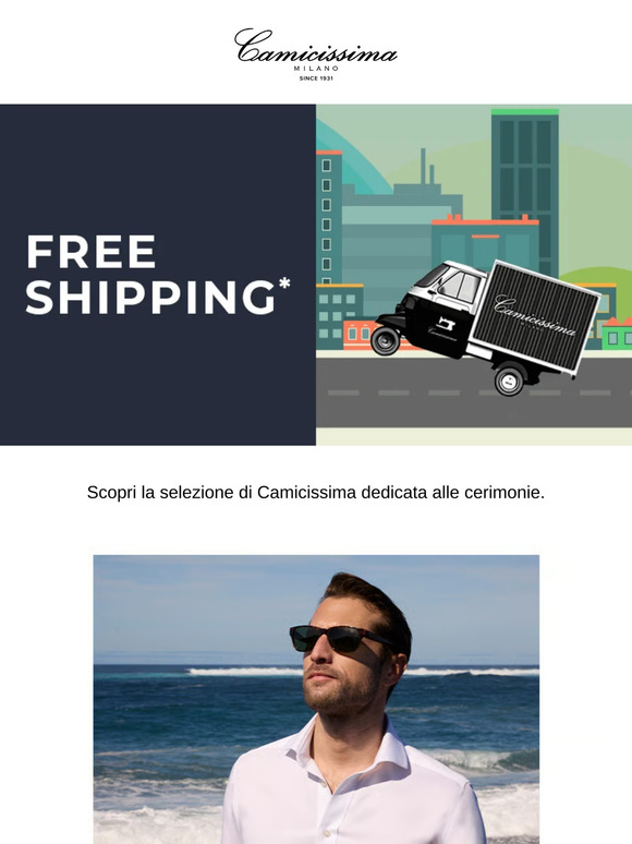 Free Shipping: scopri la selezione dedicata alle cerimonie.