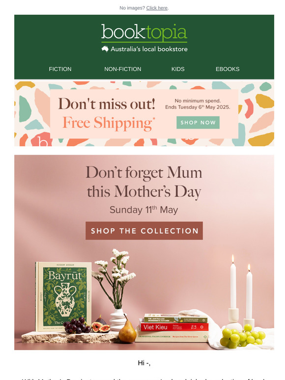 Don't forget Mum this Mother's Day 📚💐