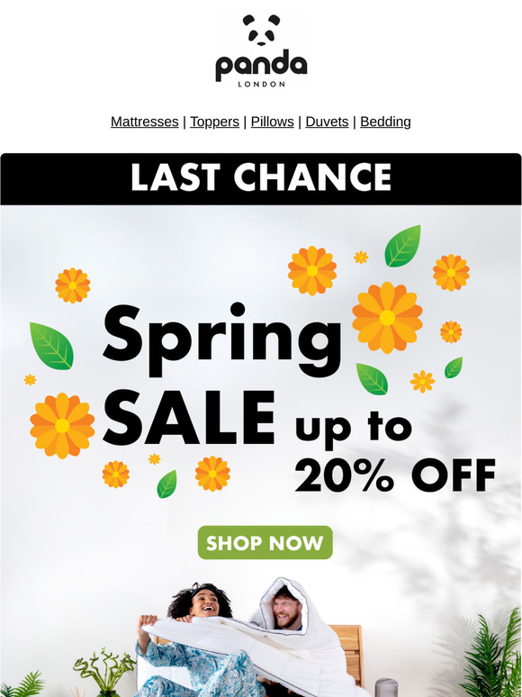 Last chance for Spring savings 🌼
