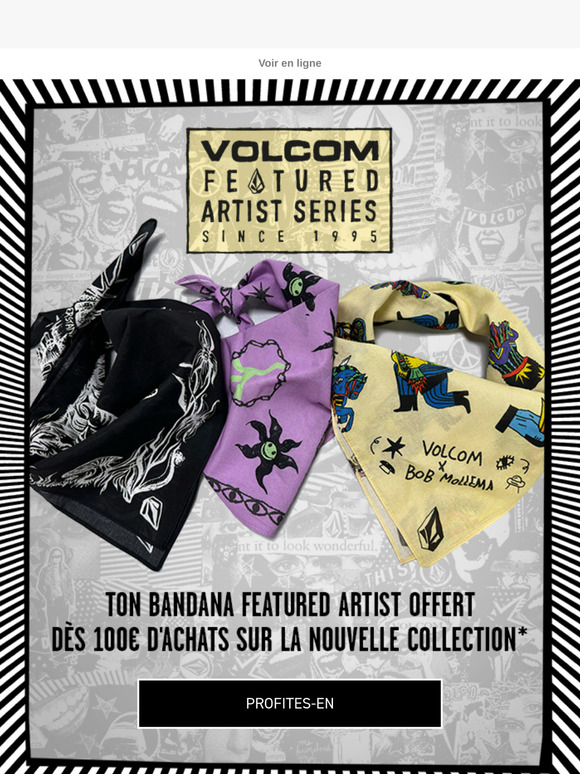 Ton bandana Featured Artist offert en boutique et sur le site...