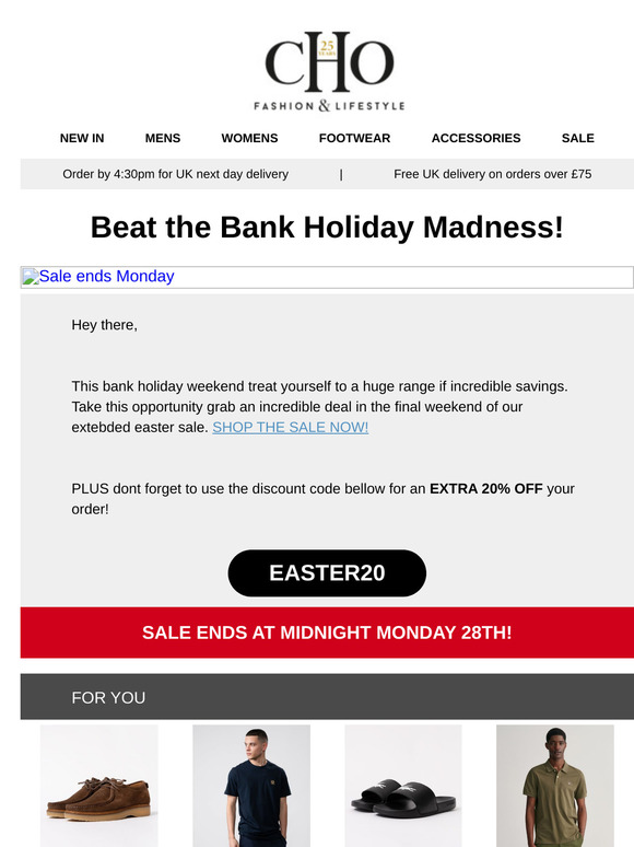 Beat the Bank Holiday Madness!