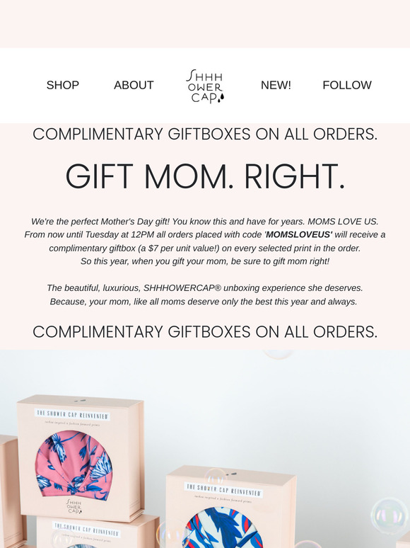 Complimentary Giftboxes on all Orders // GET IT FOR YOUR MOMMA