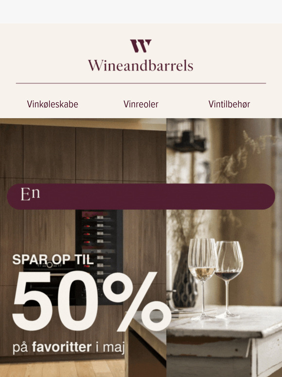 🍾Spar op til 50%