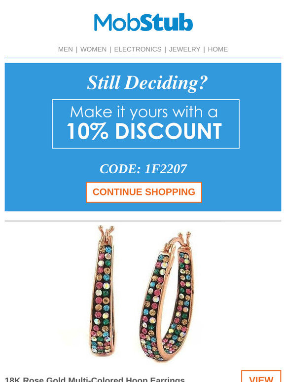 Get an Additional 10% Off That Deal You Were Looking For!