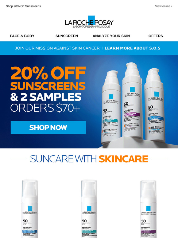 Find Your 20% Off Suncare