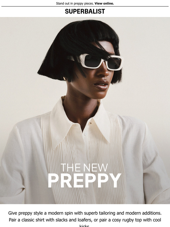 —, give preppy style a new spin