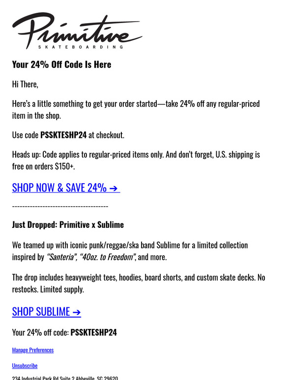 Take 24% Off Your Order 🎯