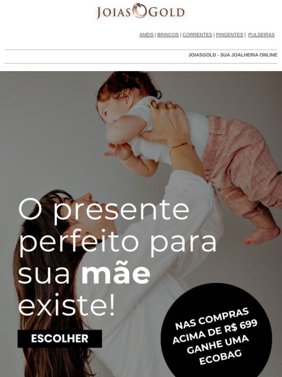 💕 Dia das Mães: FRETE GRÁTIS + BRINDE
