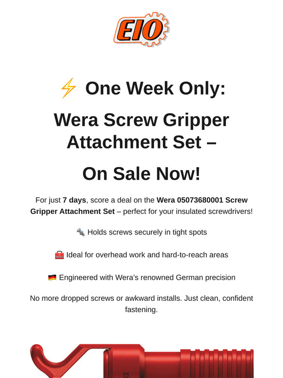 🛠️ This Week at EIO: Wera Sale + New Klein Gear!