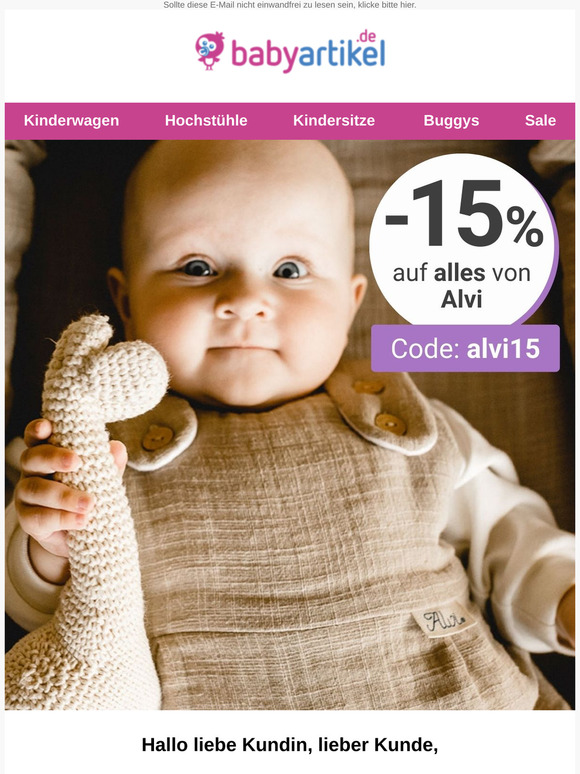 Alvi 15% günstiger für Dich & Dein Baby