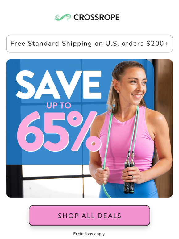 You’re worth this. Up to 65% off inside