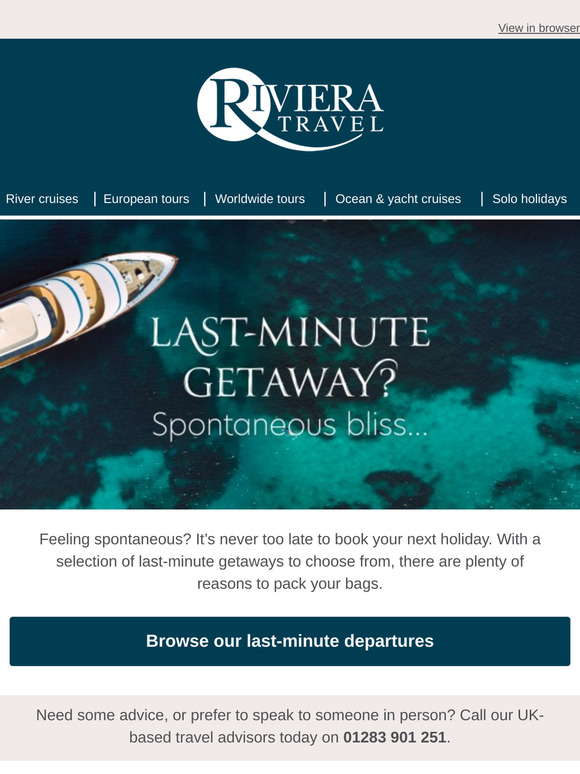 Dreaming of a last-minute getaway?