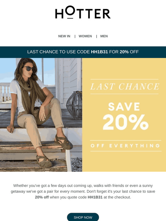 Last chance | 20% off everything