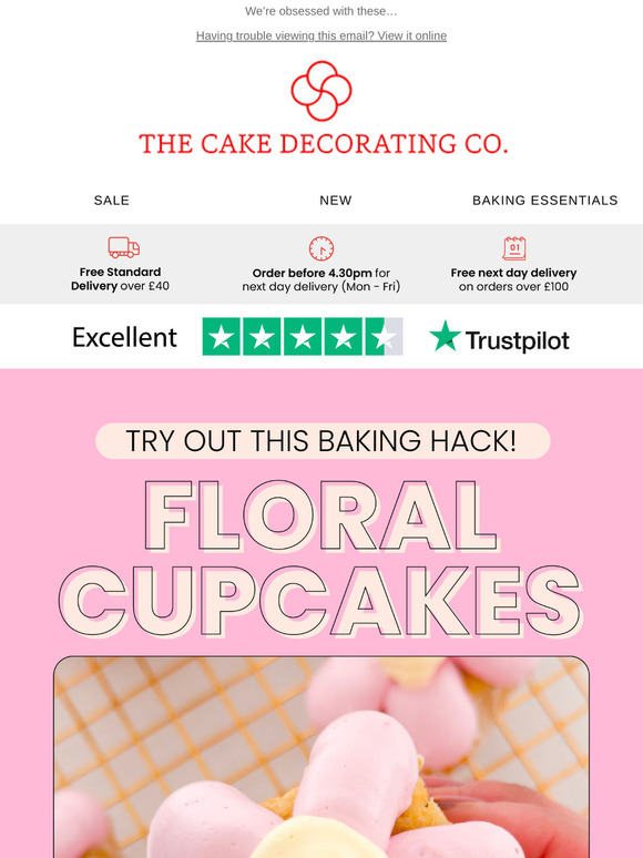 Floral Cupcakes - Baking Hack!