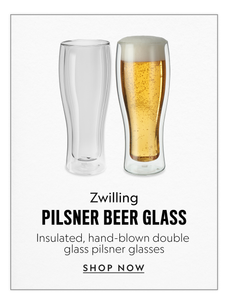 Pilsner Beer Glasses - Set of Two