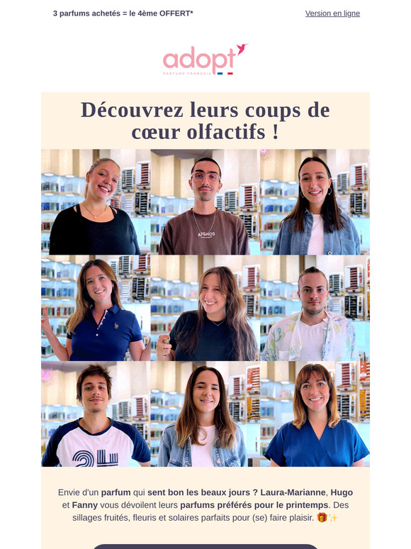 Quels sont les parfums préférés de la team Adopt ? 😍