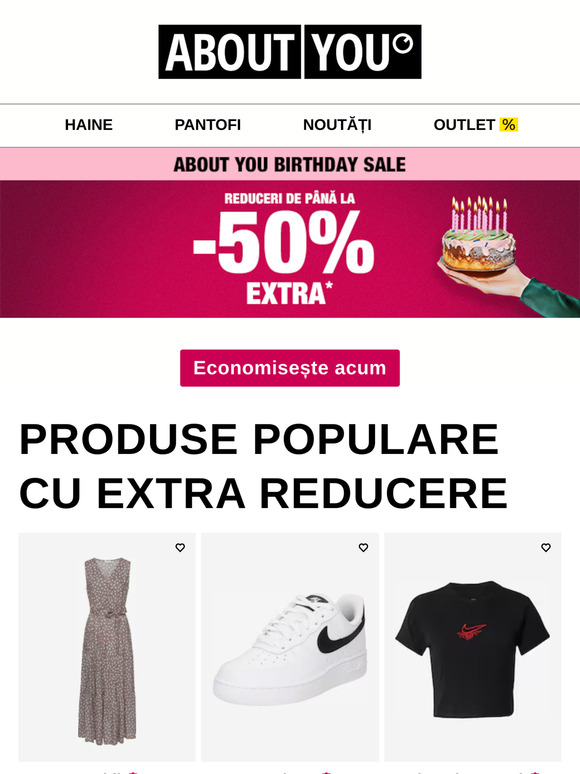 Doar până azi: până la -50% EXTRA