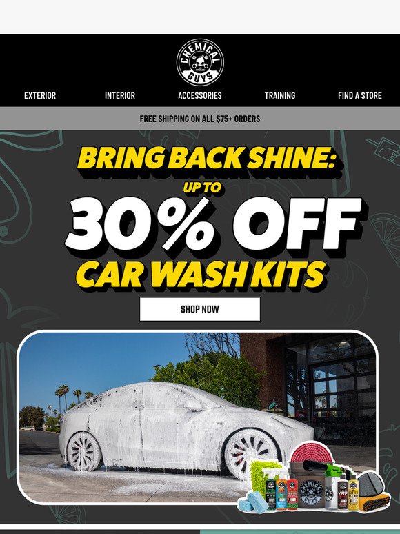 Limited Time: 30% Off Car Wash Kits Inside!