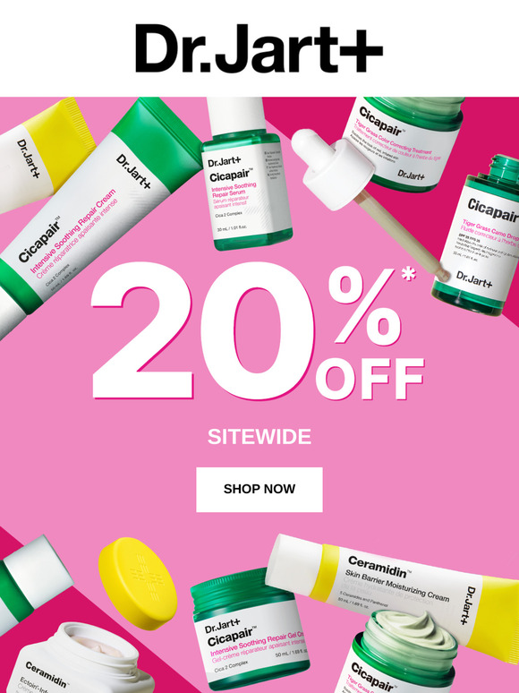 Don't miss 20% OFF sitewide!