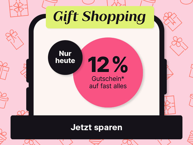 12 %-Gutschein* auf fast alle Produkte. Jetzt sparen