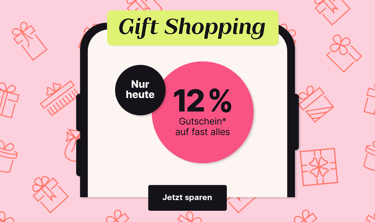 12 %-Gutschein* auf fast alle Produkte. Jetzt sparen