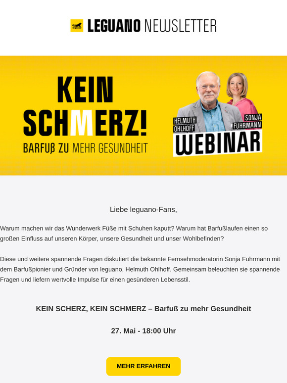 🦶  Exklusiv: das leguano Webinar