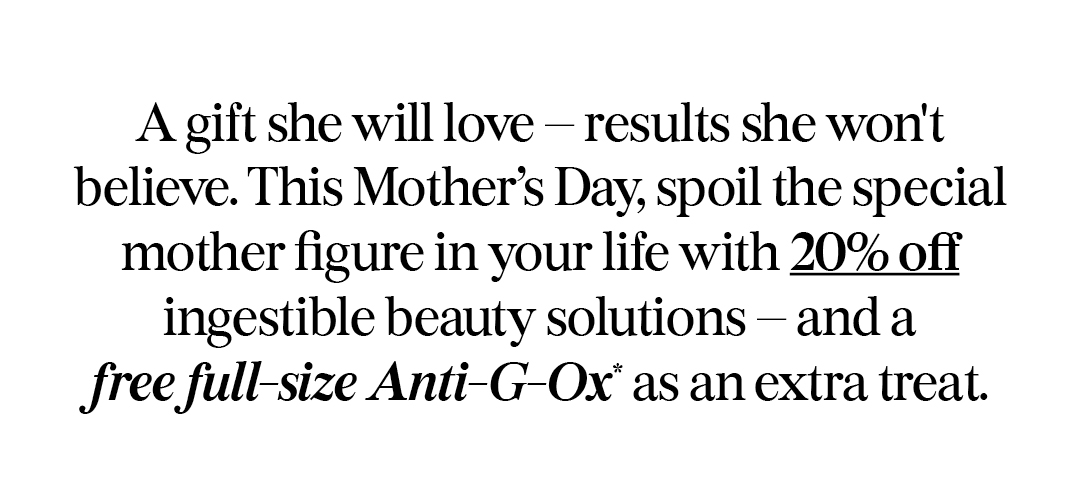 A gift she will love – results she won't believe.