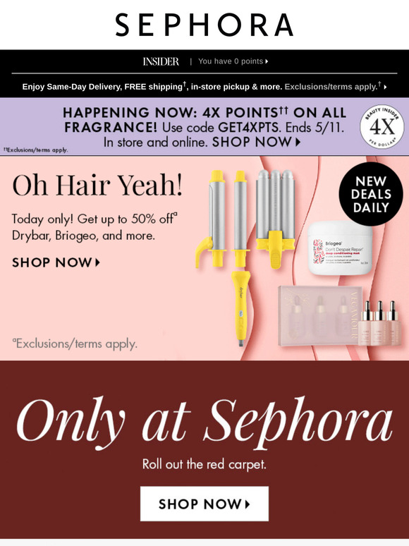 Up to 50% off 🌟 (Psst—your hair will thank you.)