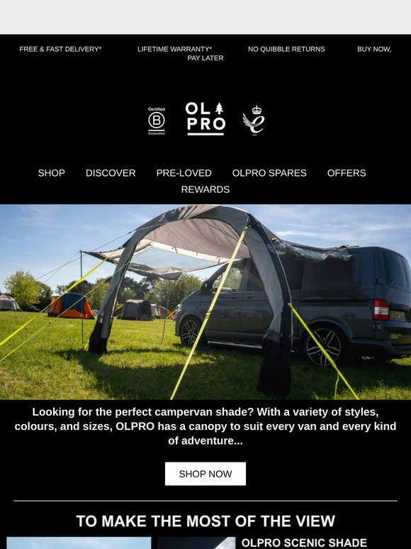Find Your Shade ⛱️ – Campervan Canopies for Every Adventure!