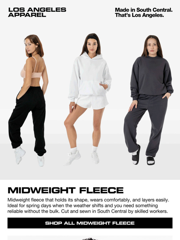 Midweight fleece for spring