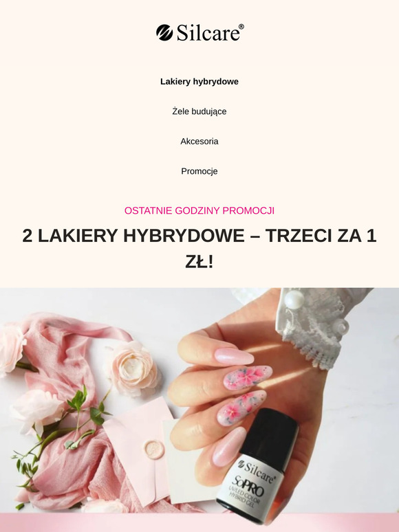 ⏰ TYLKO DO JUTRA! Kup 2 lakiery hybrydowe, trzeci za 1 zł! 💅