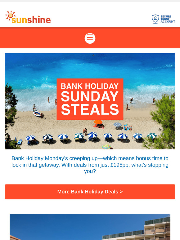Bank Holiday Deals have Dropped! ☀️